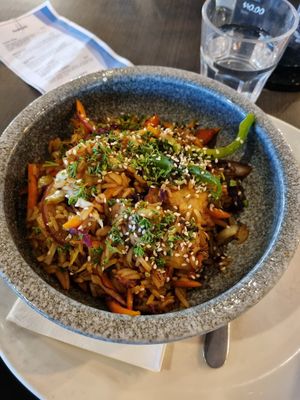 Teriyaki 'not chicken' $27.50 at Rafferty's Tavern in Warrnambool