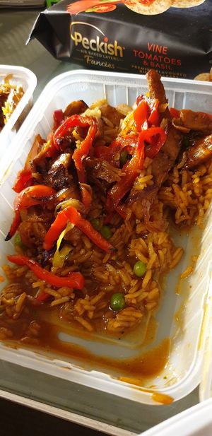 Cantonese Beef "vegan" at Rafferty's Tavern in Warrnambool