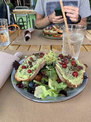 Avocado toast at But First Coffee in Saumur