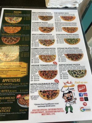 Extensive Vegan Pizza Menu  at Pizzeria Halt in Modesto