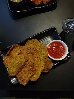 Fenugreek Crackers at Sambal Shiok in North London
