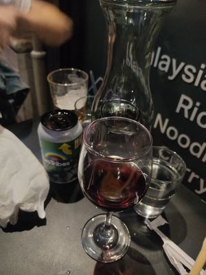Red wine! at Sambal Shiok in North London