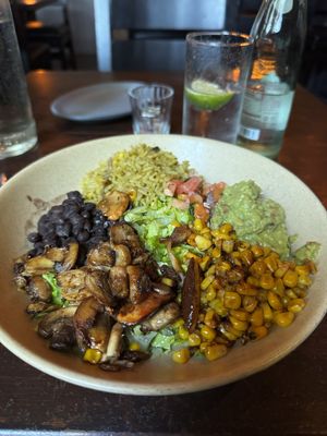 Delicious vegan bowl  at Coa in Columbia