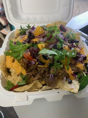 Jackfruit Nachos  at Rejoice in Geneva