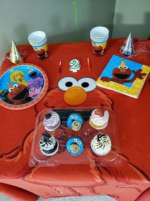 Cookie monster donuts! at Rejoice in Geneva