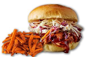 BBQ jackfruit sandwich at Rejoice in Geneva