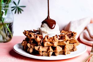 Vegan Waffles (V, DF, GF) at Rejoice in Geneva