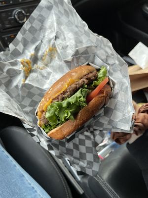 malibu burger  at Malibu's Burgers in Oakland