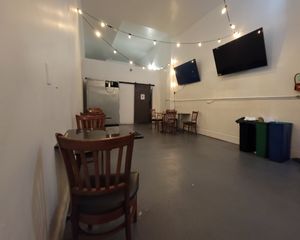 Dining area at Malibu's Burgers in Oakland