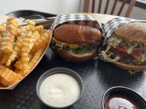   at Malibu's Burgers in Oakland