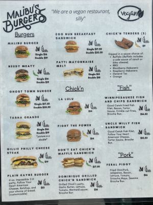   at Malibu's Burgers in Oakland