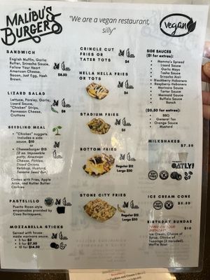   at Malibu's Burgers in Oakland