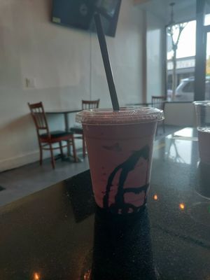 Ube boozey shake 21+ years or older at Malibu's Burgers in Oakland