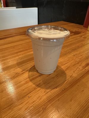 Black vanilla shake  at Malibu's Burgers in Oakland
