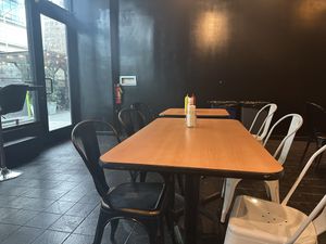 Inside plenty of seating  at Malibu's Burgers in Oakland