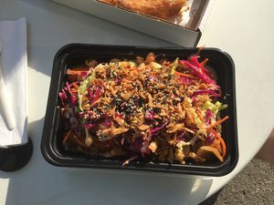 Tofu teriyaki bowl at Lulu Green in Boston