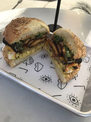 The Brunch Sandwich - seriously so good at Lulu Green in Boston