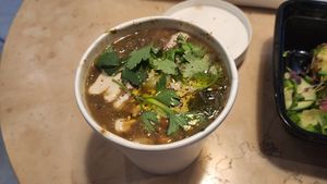 sopa de lentejas at Lulu Green in Boston