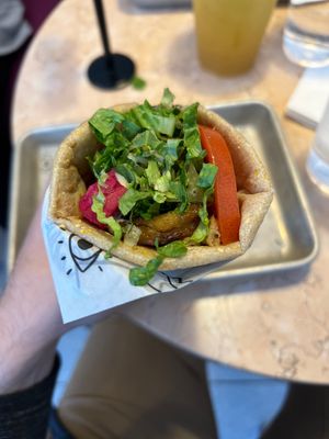 Shwarma life  at Lulu Green in Boston