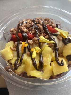 Açai bowl  at Lulu Green in Boston