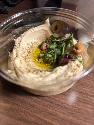 Here’s the next level hummus.  Sorry no pic of the chicken sandwich it’s gone….  at Lulu Green in Boston