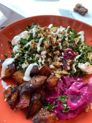 quinoa bowl at Lulu Green in Boston