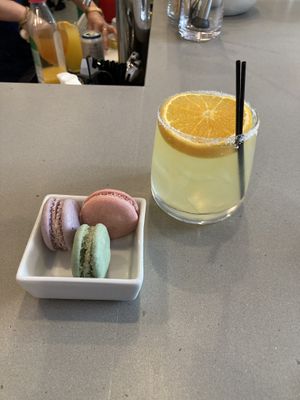 Dessert and mocktail   at Lulu Green in Boston