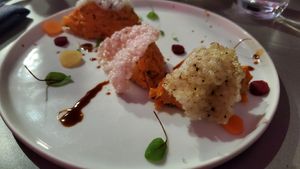 Smoked Carrot Tartare at Lulu Green in Boston