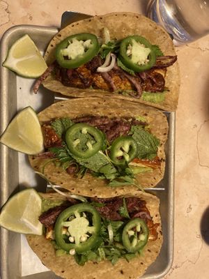 Tacos - I subbed tofu for seitan  at Lulu Green in Boston