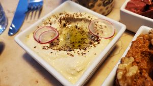 Hummus at Lulu Green in Boston