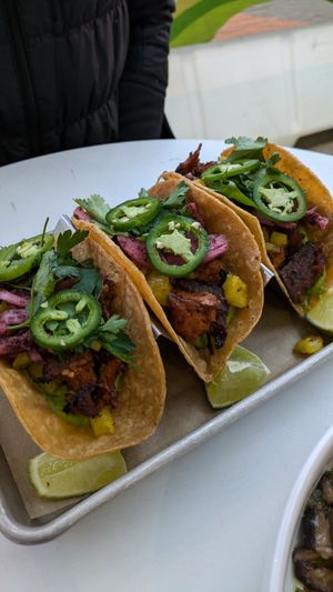 Pastor tacos at Lulu Green in Boston