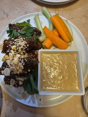 Soy miso wings — Do not miss!!!  at Lulu Green in Boston