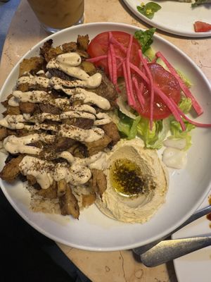Shawarma bowl   at Lulu Green in Boston