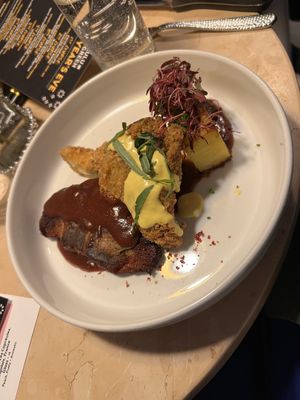 Surf and turf (NYE pre fixe)  at Lulu Green in Boston