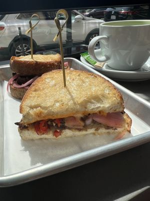 BBQ short rib melt  at Lulu Green in Boston