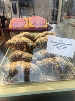 Dubai Chocolate Croissant   at Lulu Green in Boston