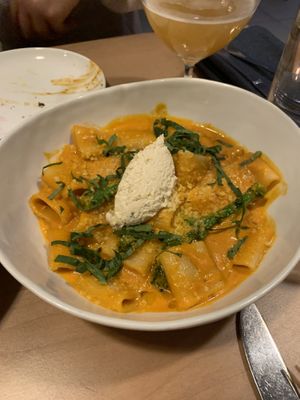 Vodka pasta  at Lulu Green in Boston