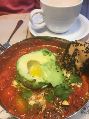 Shakshouka at Lulu Green in Boston
