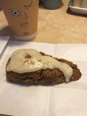 Pear ginger maple scone at Lulu Green in Boston