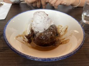 Sticky toffee pudding at Wulf & Lamb Marylebone in London