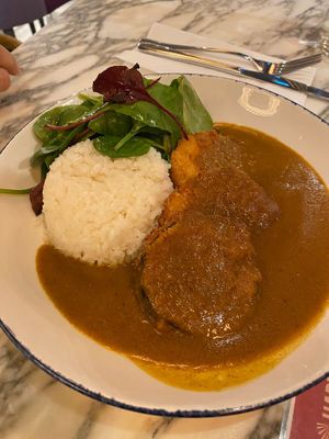 Katsu curry at Wulf & Lamb Marylebone in London