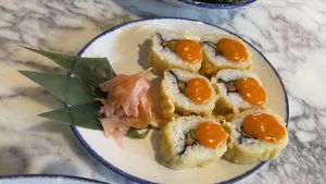 Wulf sushi   at Wulf & Lamb Marylebone in London