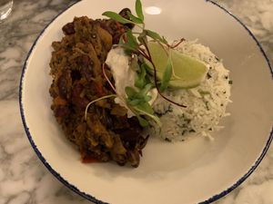 Chili ‘non’ carne  at Wulf & Lamb Marylebone in London