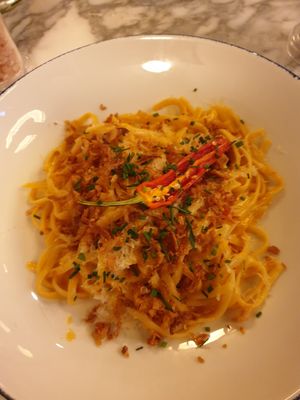 Spicy pasta, not spicy! at Wulf & Lamb Marylebone in London