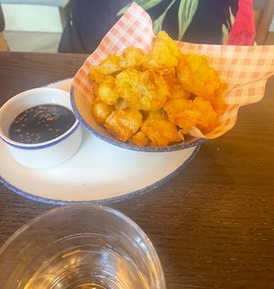 sticky cauliflower   at Wulf & Lamb Marylebone in London