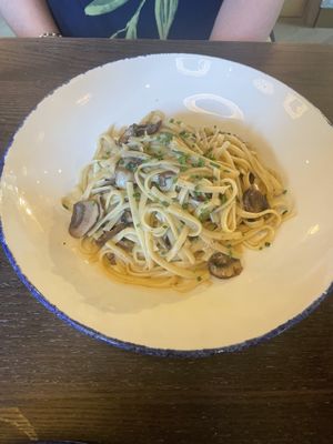 Creamy Mushroom Pasta  at Wulf & Lamb Marylebone in London