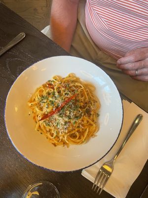 Creamy N’duja Pasta  at Wulf & Lamb Marylebone in London