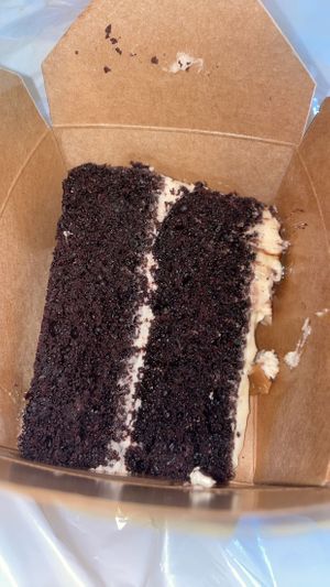 chocolate carmel cake   at Wulf & Lamb Marylebone in London