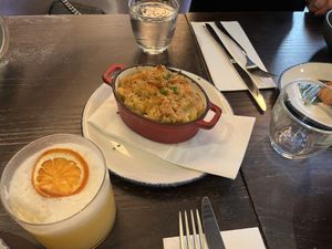 Mac and cheese   at Wulf & Lamb Marylebone in London