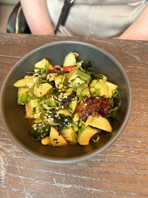 Avocado salad  at Wulf & Lamb Marylebone in London